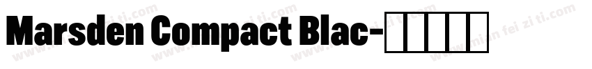 Marsden Compact Blac字体转换